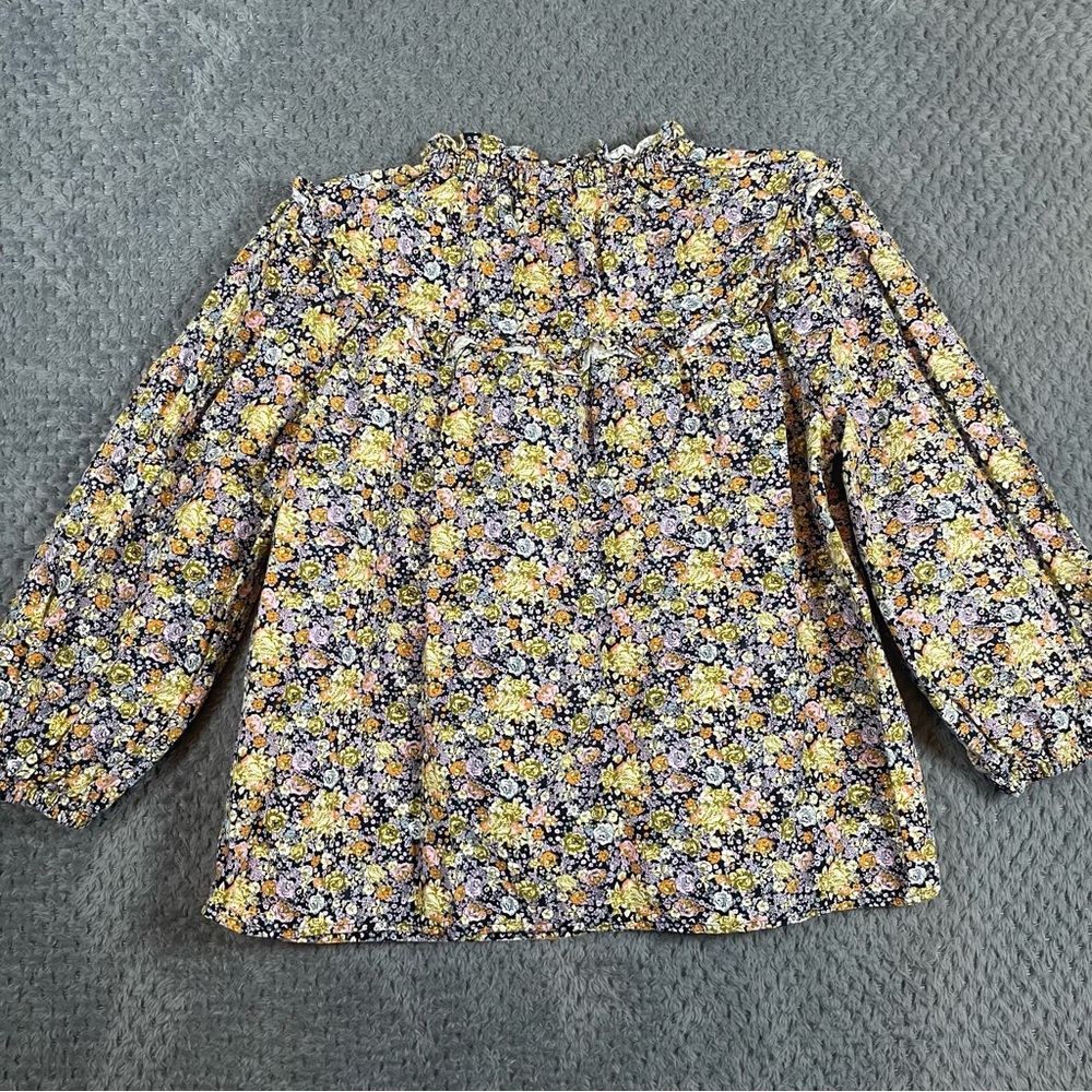 Universal Thread Women's Balloon 3/4 Sleeve Floral Blouse Size Small Cottagecore - Picture 6 of 9